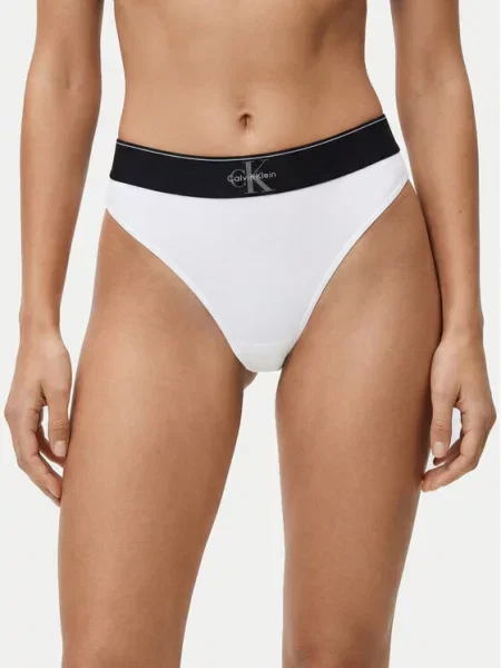 Calvin Klein Underwear Tanga gaćice siva / crna bijela