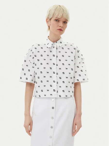 KARL LAGERFELD Cămașă alb