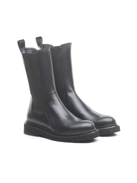 Buty do kostki Rotta skórzane czarne