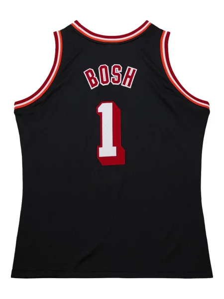 Cămașă Mitchell & Ness din jerseu negru