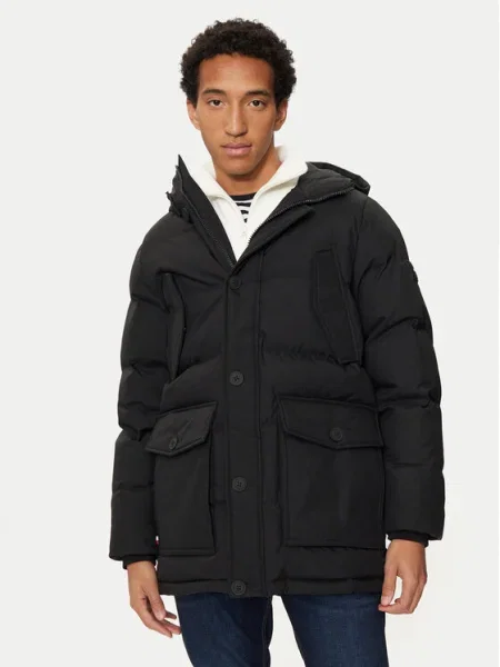 Tommy Hilfiger Пухено яке Essential черен