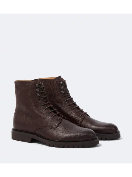 Botine Brunello Cucinelli din piele maro