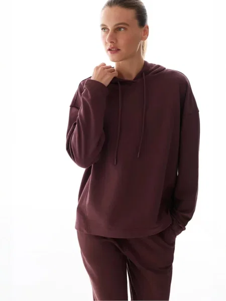 Penti Mikina Kapuzenpullover burgundská červeň