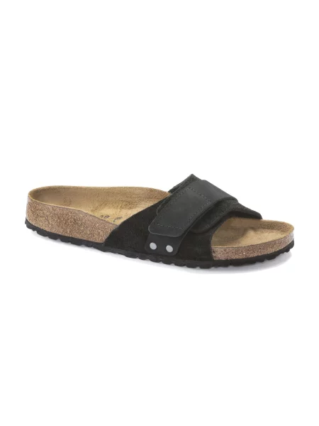 Birkenstock Oita Suede Leather Regular Fit Kobiety Sandały Birkenstock Size: czarny