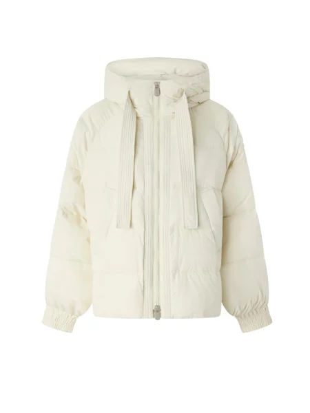 PINKO Zimní bunda PINKO DICENTRA IMBOTTITOTELOA TECNICA CREPE GIUBBINO' bílá