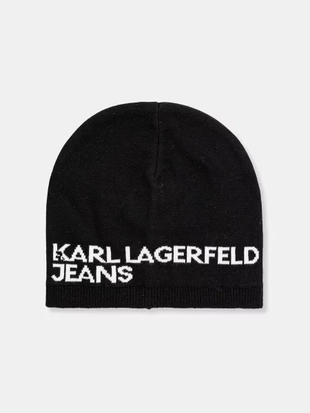 KARL LAGERFELD JEANS Sapka / fehér fekete