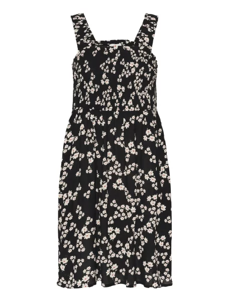 Kaffe Rochie Thora negru alb