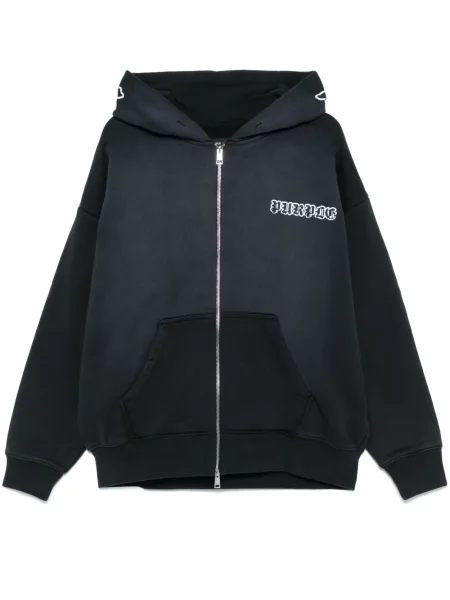 Hanorac cu glugă Purple Brand cu imagine negru