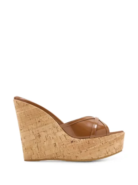 Sandale Malone Souliers cu perle cu pană maro