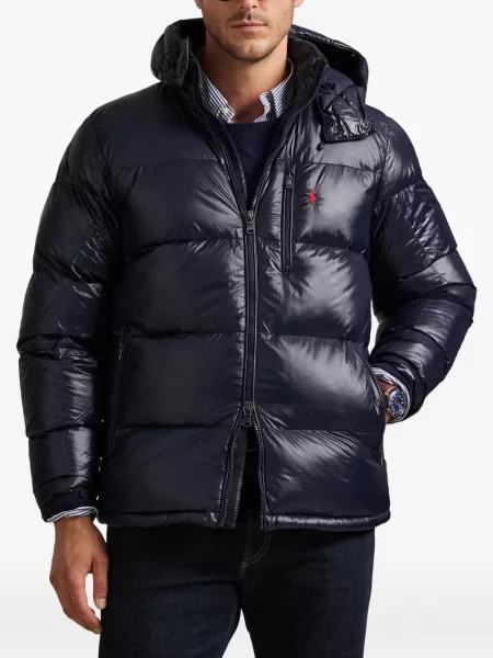 Portofel Polo Ralph Lauren din piele cu dungi cu glugă verde