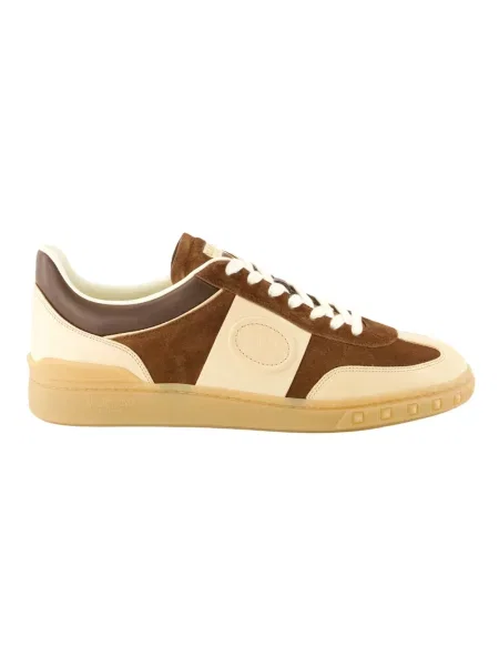 Sneakersy Valentino Garavani skórzane brązowe