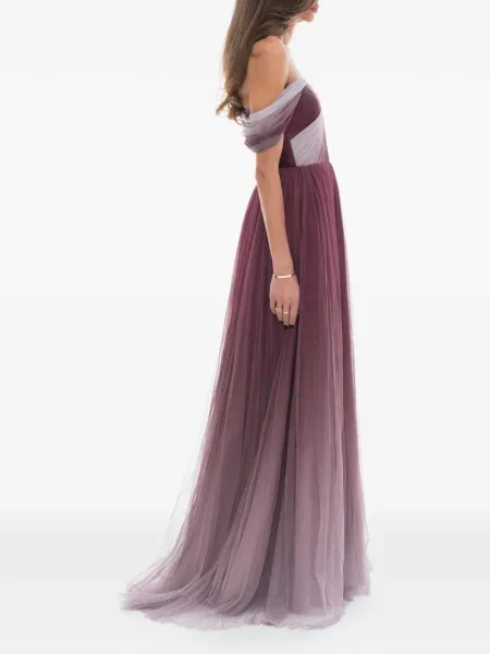Rochie Ana Radu cu gradient de costum maro