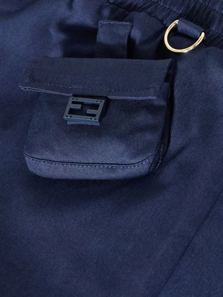Fendi Szorty blau granatowe