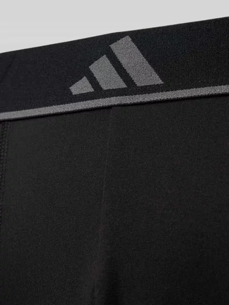 Obcisłe bokserki z elastycznym z logo w zestawie 3 szt. Adidas Sportswear czarne