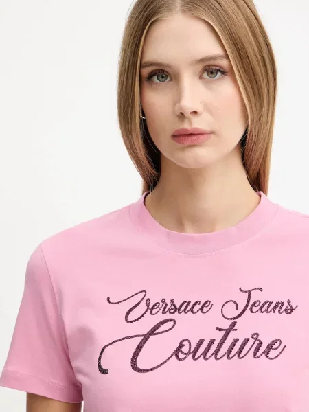 Футболка Versace Jeans Couture рожевий