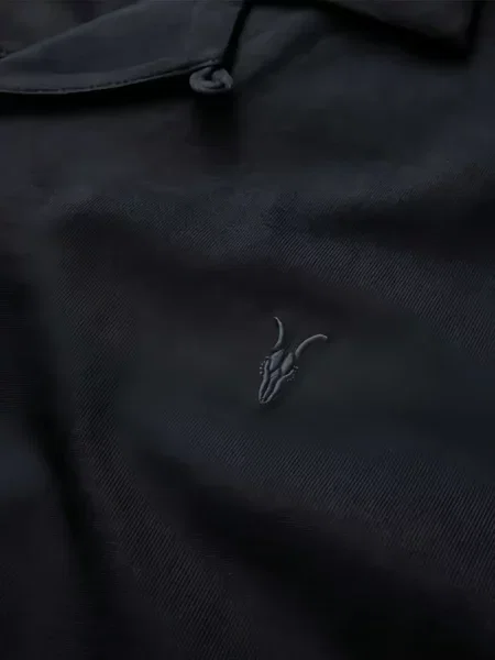 Gulerat cămașă Allsaints negru