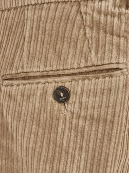 Pantaloni Cruna de catifea cord