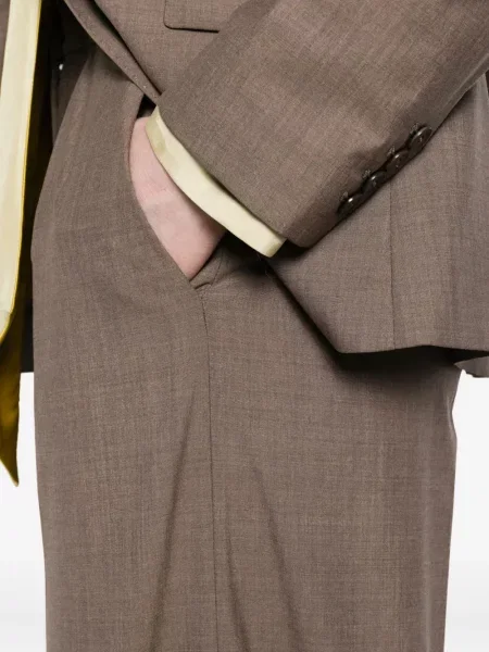 Pantaloni Joseph plisate maro