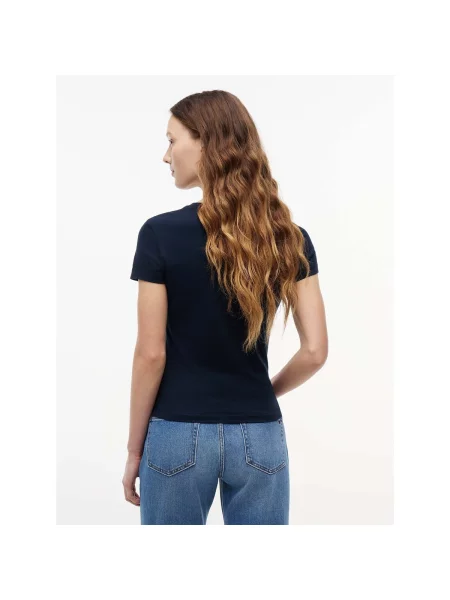Tommy Jeans Tricou Ess Logo Bleumarin albastru