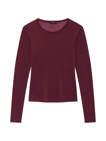 Lung tricou Anine Bing roșu