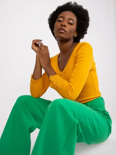 Bluză Rue Paris portocaliu