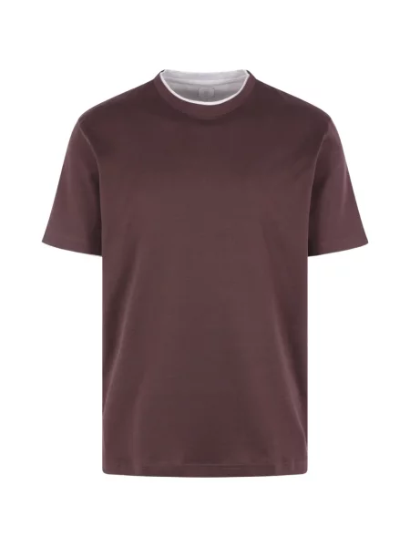 Scurt tricou Eleventy maro