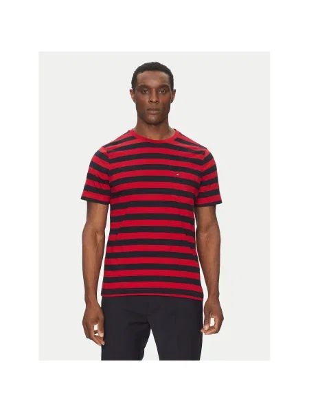 Tommy Hilfiger Póló Essential Regular Fit piros