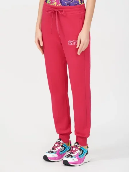 Спортивные штаны Versace Jeans Couture розовые
