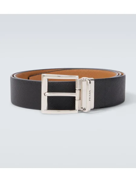 Curea Prada din piele negru
