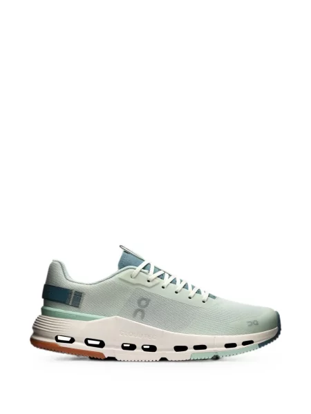 Sneakerși On cu șireturi din dantelă verde