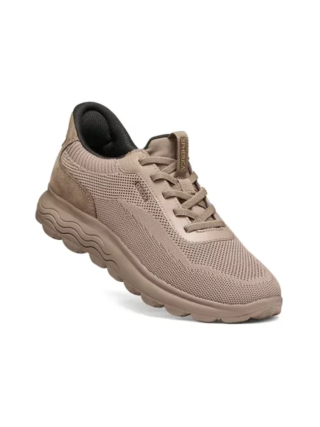 Geox D SPHERICA PLUS sneakersy beżowe