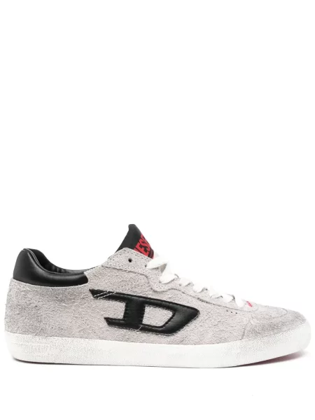 Sneakerși Diesel zdrențuiți gri