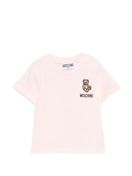 Koszulka dziecięca Moschino różowa