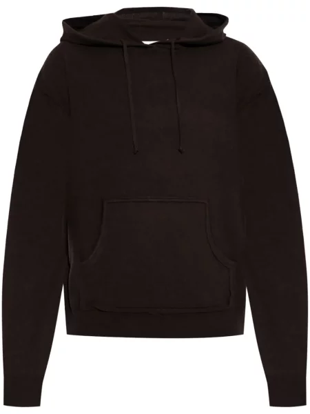 Hanorac cu glugă Maison Margiela de lână maro