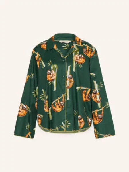 Cyberjammies Horní Díl Pyžama zelená / hnědá béžová