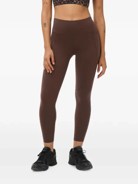 Tajice Sweaty Betty visoki struk smeđa