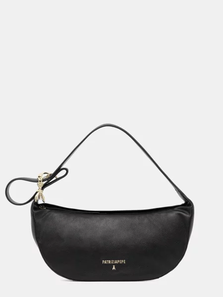 Patrizia Pepe torebka skórzana czarny