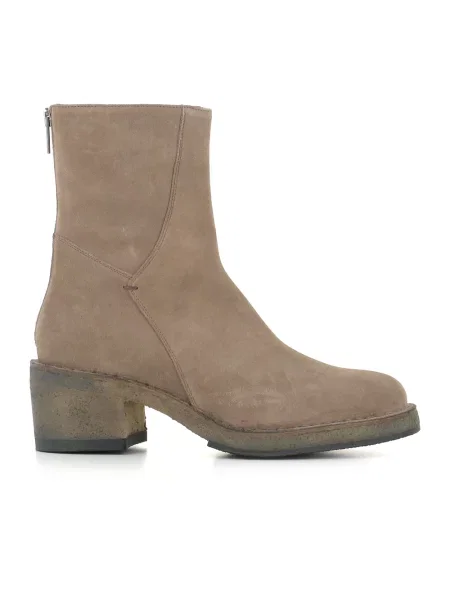 Buty do kostki Pantanetti skórzane szare