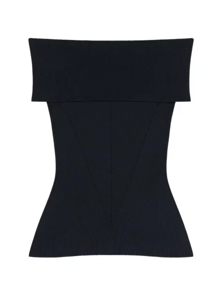 Top Givenchy cu umerii deschiși negru