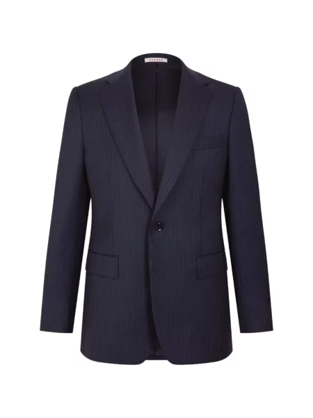 Costum Fursac de lână cu dungi albastru