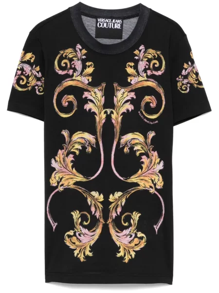 Tricou Versace Jeans Couture cu imagine negru