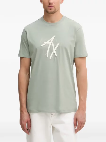 Tricou Armani Exchange cu imagine verde