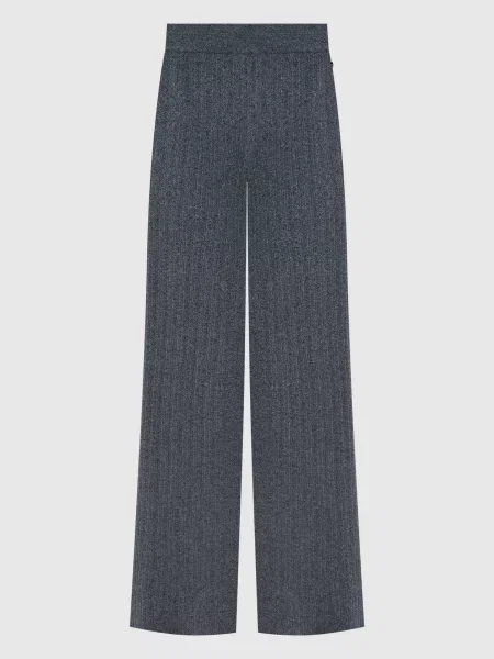 Штани з кашеміру в рубчик Colombo сірі