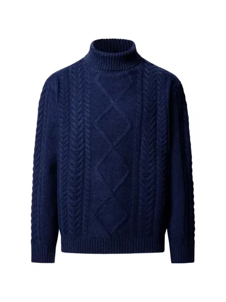 Pulover Hackett London cu model argyle albastru
