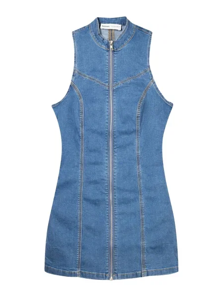 Bershka Šaty denim modrá