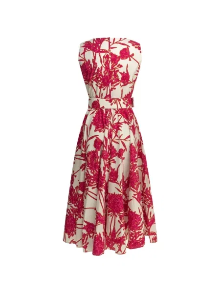 Rochie midi Samantha Sung cu model floral cu imagine alb