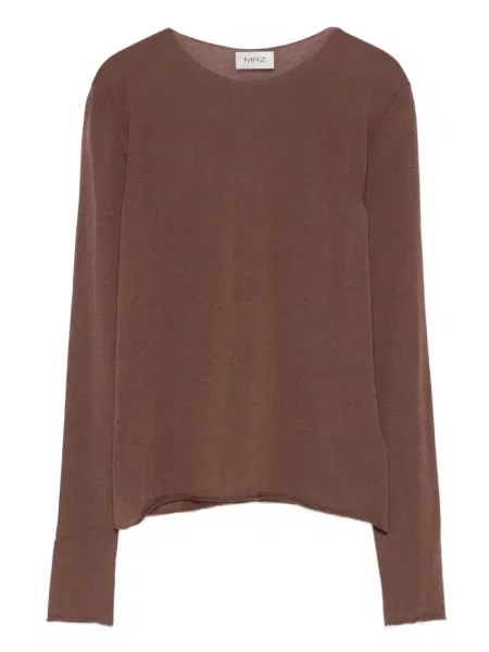 Długi top Mrz brązowy