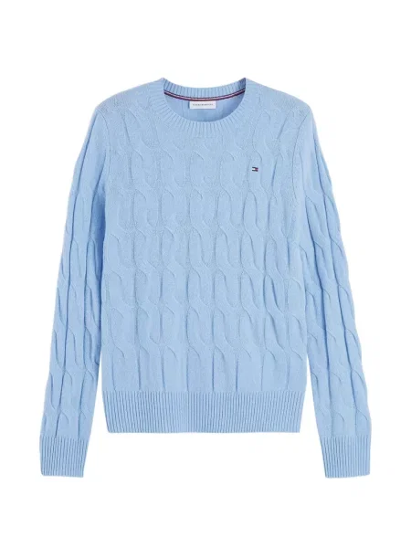 Pulover Tommy Hilfiger de lână albastru