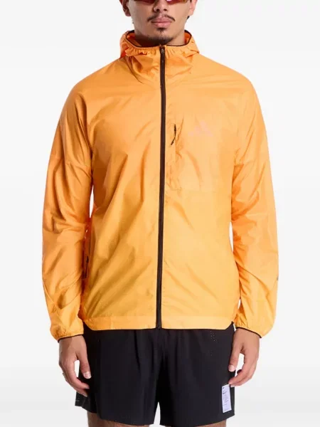 Geacă Adidas cu imagine portocaliu