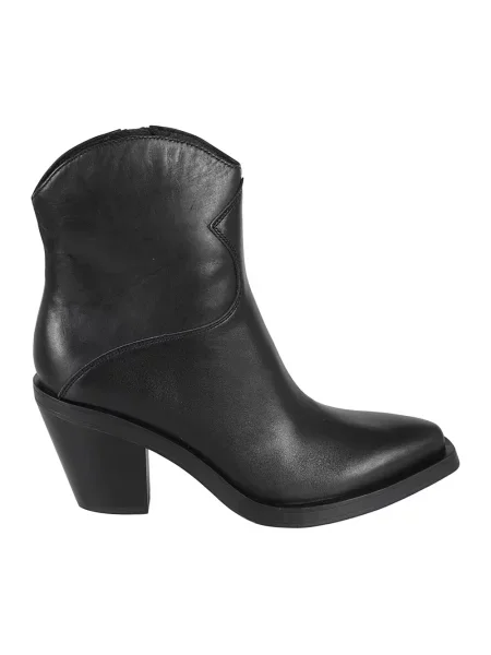 Buty do kostki Ash skórzane czarne